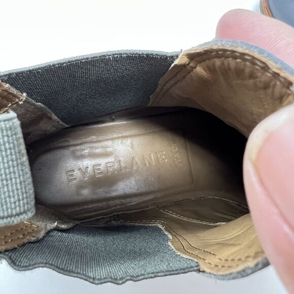 Everlane The Chelsea Boot Leather Ankle Boots Women’s 7.5 Gray Classic Winter - Picture 10 of 10